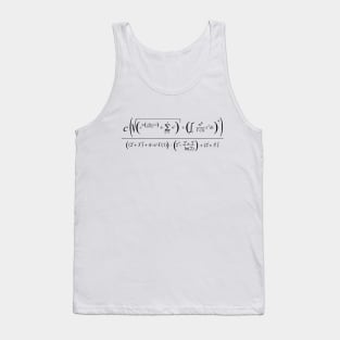 Complex Math Formula white edition Tank Top